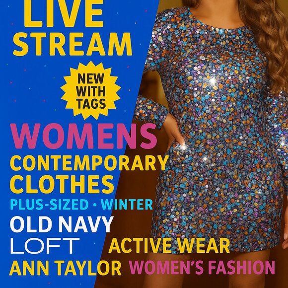 ✨👗 Poshmark Live: Unlisted Women’s Contemporary & Plus-Size Fashion! 👗✨ - Picture 1 of 1